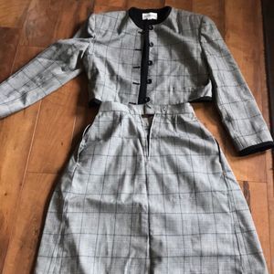 Suit jacket and long skirt